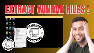 How to Extract Winrar Files in Windows 10 [upl. by Linskey]