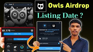 Owls telegram airdrop  Owls airdrop wallet connect  Owls withdraw amp listing date  owlairdrop [upl. by Nivri]