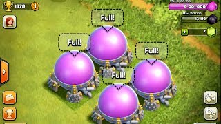 Clash of Clans8001000 Elixir full Elixir storage level 11 [upl. by Keiryt]