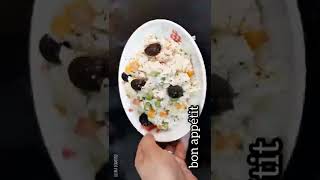 salade marocaine au riz et thon سلطة مغربية بالرز والتونة😋😋 [upl. by Cantu]