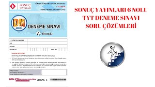 SONUÇ YAYINLARI 6 NOLU TYT DENEME SINAVI SORU ÇÖZÜMLERİ 29032022 [upl. by Anaidiriv]