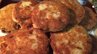 How to make salmon croquettes mackerel patties💙 [upl. by Eanaj448]