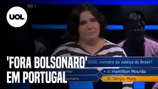 MULHER CHAMA JAIR DE FORA BOLSONARO NA TV DE PORTUGAL [upl. by Grim368]