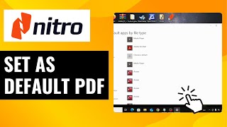 How To Set Nitro Pro As Default PDF in Windows 10 [upl. by Sima]