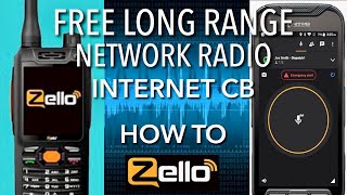 License free long range network radio Internet cb radio Zello walkie talkie App [upl. by Legim]