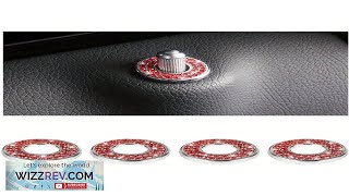 Bling Inner Car Door Lock Cover Stickers Rhinestones Pull Rod Bolt Decorations Review [upl. by Elcarim281]