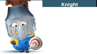 Despicable Me Minion Rush  Knight Costume [upl. by Assenyl]