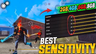 Secret DPI  Best Sensitivity For Headshot⚙️ 2GB  3GB  4GB  6GB  8GB  12GB RAM  FREE FIRE [upl. by Eissalc]