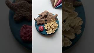 Dino nuggies cookie🦕🦖 recipes and supplies linked in my bio cookiedecorating asmr satisfying [upl. by Bostow]