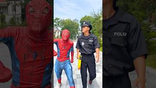 GreenMan comedy Spiderman are afraid of nerf guns❤️😭 [upl. by Bainbrudge]