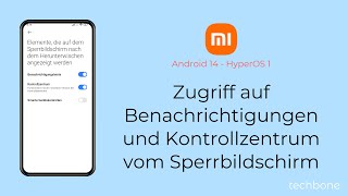 BenachrichtigungenKontrollzentrum vom Sperrbildschirm zulassen  Xiaomi Android 14  HyperOS 1 [upl. by Holna]