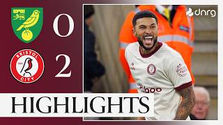 MEHMETI amp WELLS SCORE IN AWAY WIN  Norwich City 02 Bristol City  Highlights [upl. by Araz]