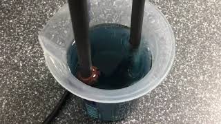 Electrolysis of Copper Sulfate using Inert Electrodes [upl. by Womack]