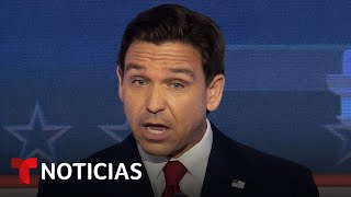 DeSantis vuelve a cuestionar la vacuna contra el COVID19  Noticias Telemundo [upl. by Nalo413]