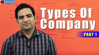 Types Of Company Part 1 by Advocate Sanyog Vyas [upl. by Aztinad]