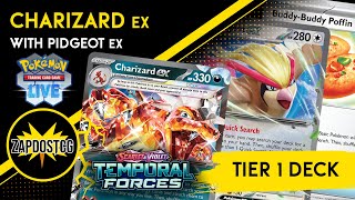 Charizard ex Pidgeot ex The BEST Deck In Temporal Forces Meta Pokemon TCG [upl. by Sclar]