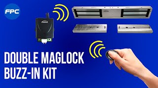 Double Electromagnetic Lock for Access Control with Wireless Receiver and Remotes [upl. by Hach137]