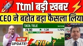 ttml share latest news today  tata teleservices share news update  ttml share price [upl. by Weksler944]