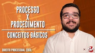 PROCESSO x PROCEDIMENTO  Processo  Direito Processual Civil  AULA 1 [upl. by Zales]