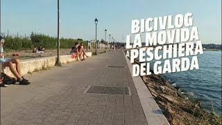 236 bicivlog dentro la movida di Peschiera del Garda Mtb Rockrider st100 Decathlon pov on street [upl. by Marchese484]