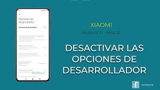 Desactivar Opciones desarrollador  Xiaomi Android 10  MIUI 12 [upl. by Mohun]