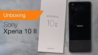 Sony Xperia 10 II unboxing amp tour [upl. by Nnilsia]