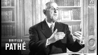 De Gaulle To Stand Again  Speech 1965 [upl. by Ogu]