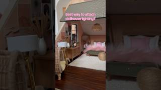 The best dollhouse lighting hack 💡 dollhouseminiatures dollhousediy [upl. by Anne-Marie173]