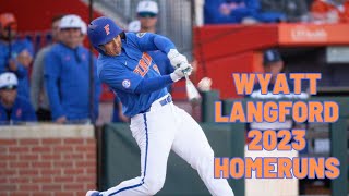 Florida Gators Wyatt Langford Future 1st Round Pick Home Runs From 2023 [upl. by Woods]