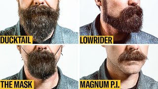 8 Facial Hair Styles on One Face From Full Beard to Clean Shaven  GQ [upl. by Bierman]