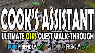 OSRS Cooks Assistant Quest Guide for Pures and Ironmen on Old School RuneScape [upl. by Philbo]