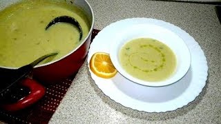 Supe me presh dhe kos 👌  Leek ang yogurt Soup recipe [upl. by Yllah]