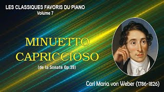 MINUETTO CAPRICCIOSO de la Sonate Op39  Carl Maria von Weber [upl. by Mich]