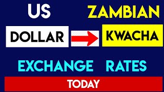 1 USD to ZMW  Convert US Dollars to Zambian Kwacha Currency Exchange Rates Today 04 September 2024 [upl. by Idelia]