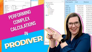 How to Perform Complex Calculations in ProDiver [upl. by Pontone]