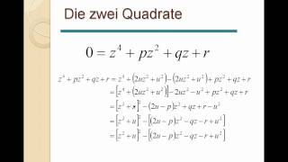 7 Gleichungen  Die Quartische Gleichung Polynom 4Grades [upl. by Fosque282]