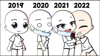 Meme  2022 2021 2020 2019  Gacha Club  Gacha Club [upl. by Notnroht589]