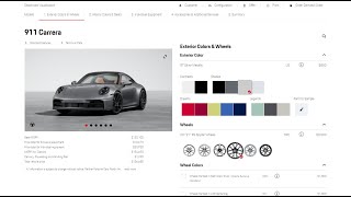 2025 Porsche 911 Configurator 9922 optimized classic Carrera theme [upl. by Nayrb]