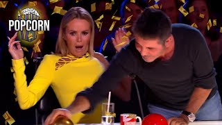 SIMON COWELLS Golden Buzzer Auditions On Britains Got Talent [upl. by Einafats]