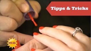 Tipps und Tricks NagellackProbleme  Sat1 Frühstücksfernsehen [upl. by Aibos]