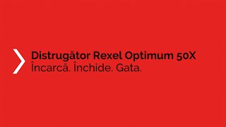 Distrugator documente automat REXEL OPTIMUM 50X RO [upl. by Thormora89]