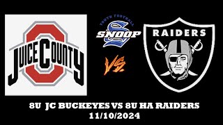 8U JC BUCKEYES VS 8U HA RAIDERS [upl. by Acinomed]