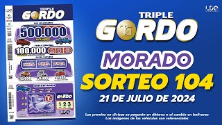 SORTEO TRIPLE GORDO 104 [upl. by Lalise]