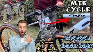 MTB cycle with 21 speed  ENZO Hero Cycles Detailed review [upl. by Eelram]