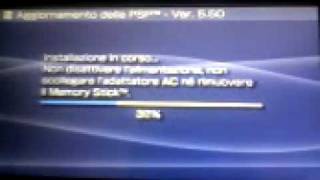 PSP aggiornamento software da 500 m336 a 550 GENa full [upl. by Idroj]