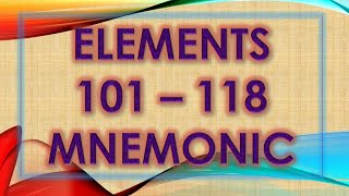 Mnemonic For Elements 101  118  Easy Trick Periodic Table Mnemonic  Avi Mittal shorts AviMittal [upl. by Kelula]