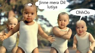 Jine mera dil lutiya  kids dancing  funny [upl. by Brest]