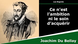 Ce n’est l’ambition ni le soin d’acquérir  Sonnet  Joachim Du Bellay [upl. by Lertnom271]