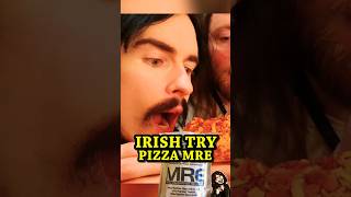 Irish People Try American PIZZA MRE For The First Time LeatherJacketGuy Shorts [upl. by Nichola]