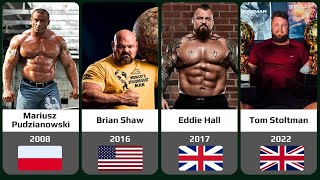 TOP 10 STRONGEST MEN In The World 2022 [upl. by Haropizt171]